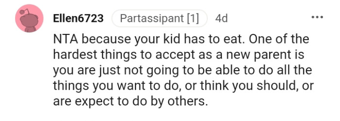 The OP is not able to do all the things she wants to do