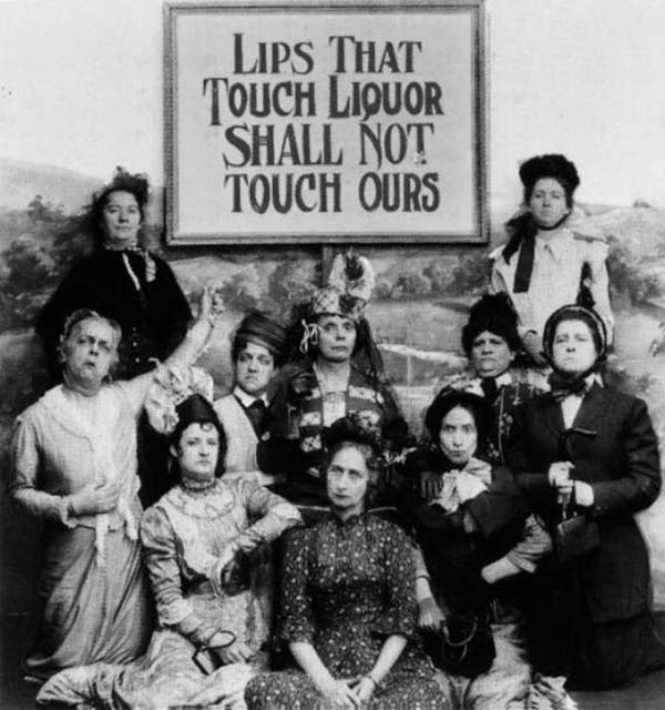10. A prohibition and anti-saloon league sign, speaking out against liquor.