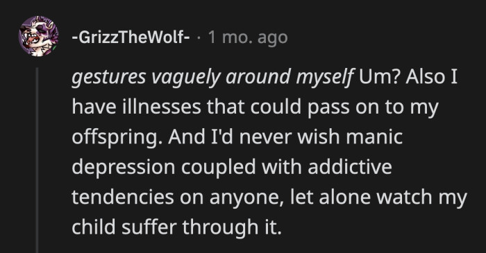 23. Isn't everything happening right now, simultaneously enough reason not to have children?