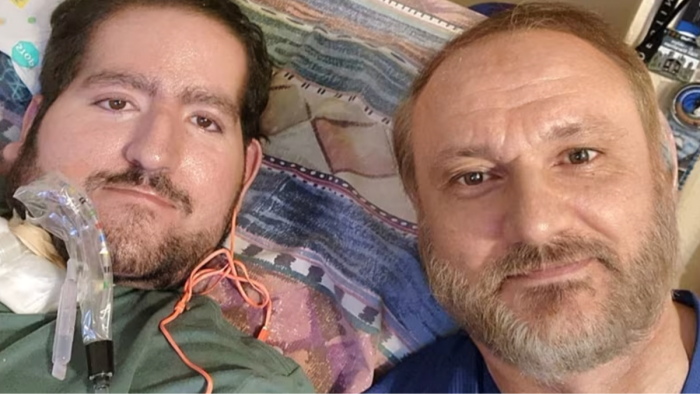 Family member holding documents, grief and detention theme in immigration crisis