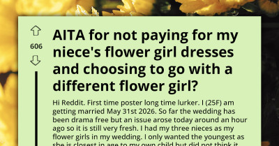 Bride Removes Nieces From Wedding After Brother's Family Refuses To Cover $100 Dress Cost