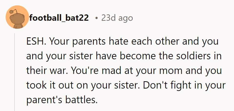 Everyone sucks here: They've become soldiers in their parents' war. Fighting each other fuels the battle.