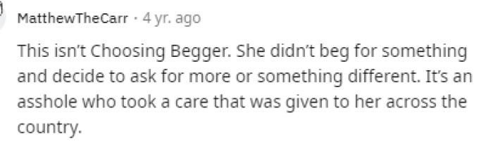 This is true too, though, but she did take something that wasn't hers in a sense because she took advantage of what her roommate was giving her.