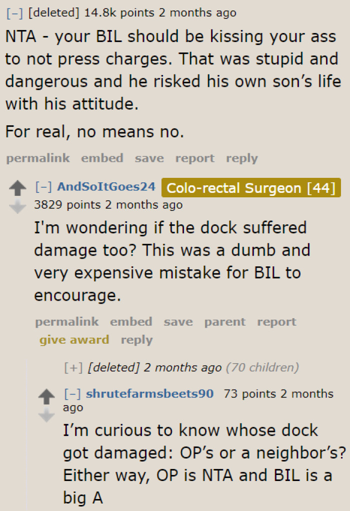 It's the brother-in-law who has an attitude problem. Why is he upset over a situation that resulted from his oversight?