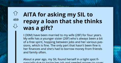 Family Drama Unfolds As Man Faces Harsh Judgment For Demanding Sister-In-Law Repay Him Her Year-Old Loan