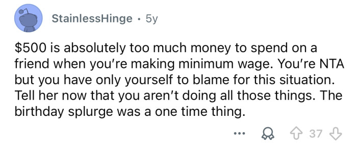 You only have yourself to blame for this.