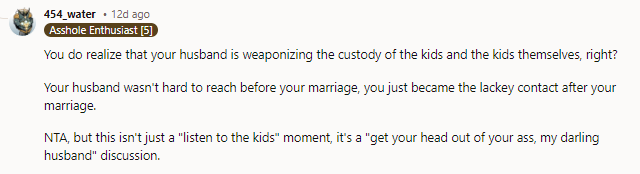 Listen to the kids...