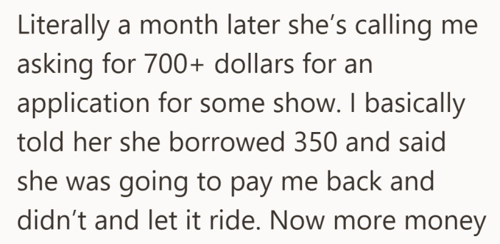 The timing is what shifts the tone here. Before anything was settled, another request lands.