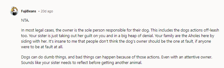 Dogs can do dumb things, and bad things can happen because of those actions.