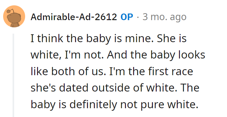 Looks like the baby's a canvas of diversity! He's painting outside the lines, and the result? A beautiful blend!