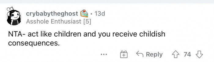 The consequences seem quite fair to me based on their behavior.