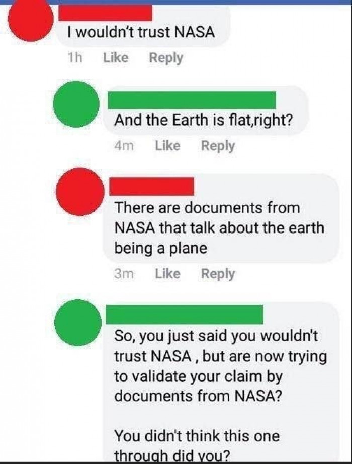 6. NASA is untrustworthy, and this guy totally isn't.