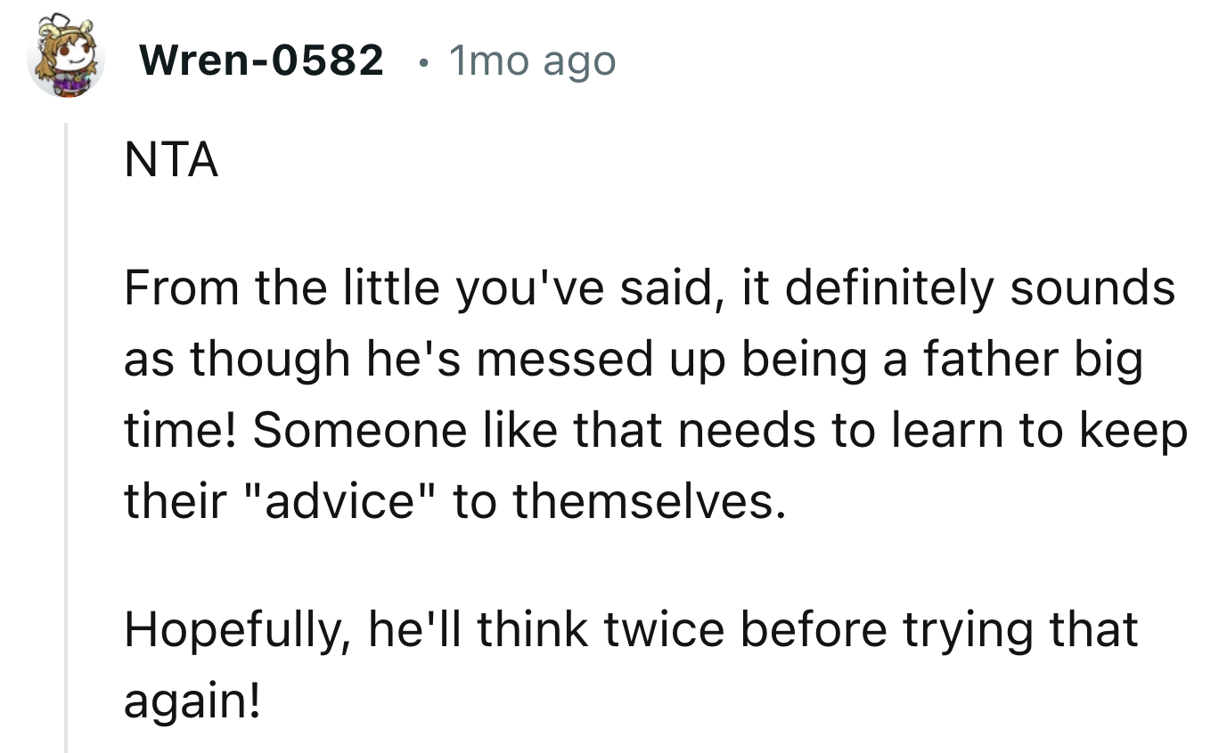 Someone Like His Brother-In-Law Should Keep The Advice to Himself