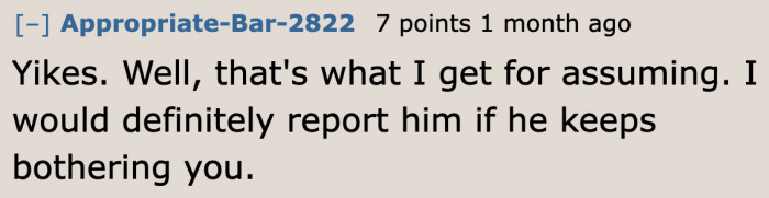 She has every right to refuse her neighbor.