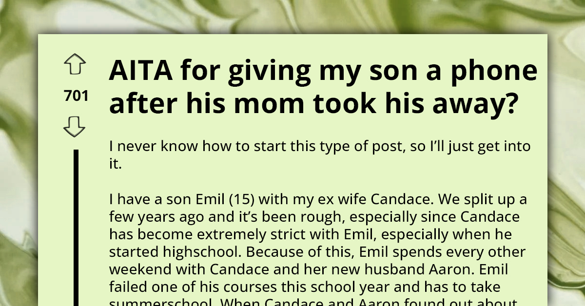 Father Threatens Police Involvement As Ex-Wife And Her New Partner Impose Summer-Long Phone Ban On Son