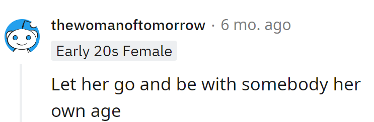 Set her free to roam the land of age-appropriate companionship.