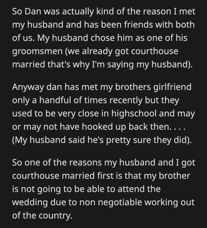 Dan reasoned that everyone will be drinking on that day anyway