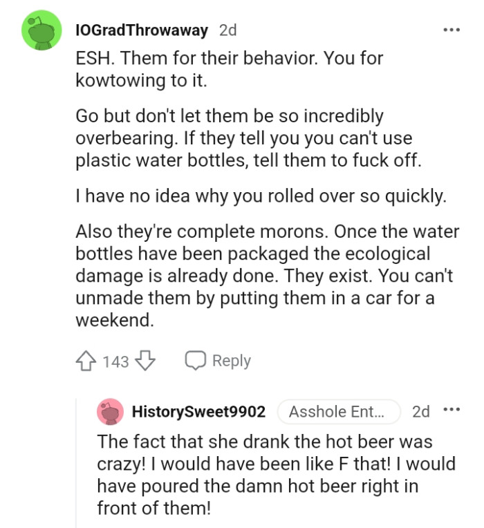 The OP can't unmake them.