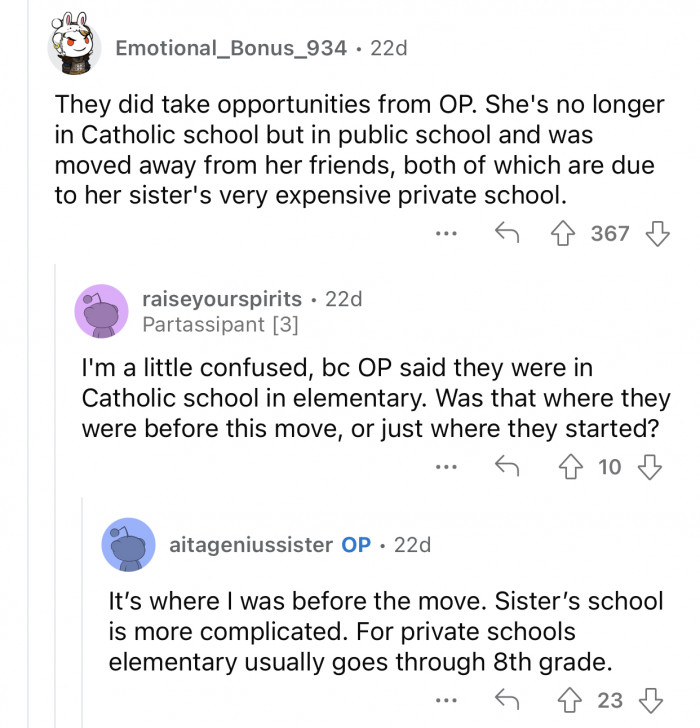 OP was never offered any options and was forced into this situation.