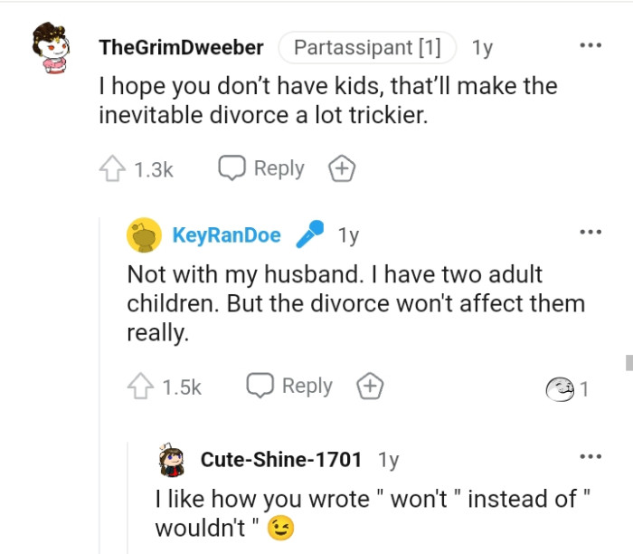 This Redditor hopes the OP doesn't have kids yet