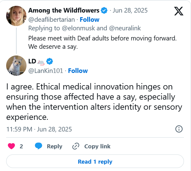 Some users warned that trying to “fix” deafness without understanding deaf culture can alienate the community.