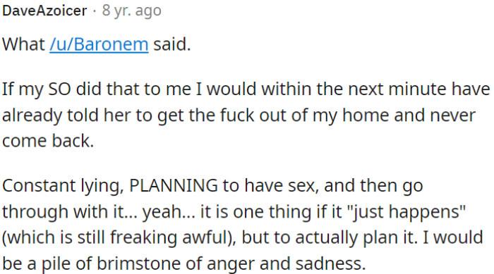 OP needs to end the relationship due to the betrayal and hurt.