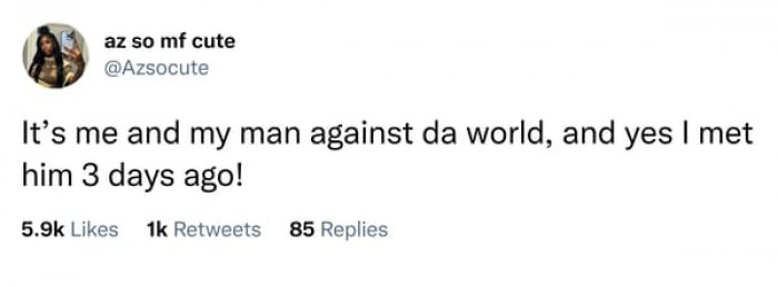 3. The hope and beautiful feeling of a new love... Enjoy while it lasts: