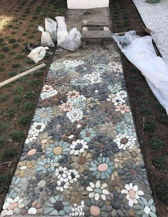 A flower concrete