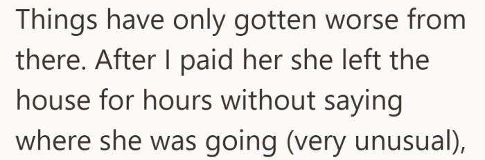 After the transfer, her mum’s behavior changed almost immediately.