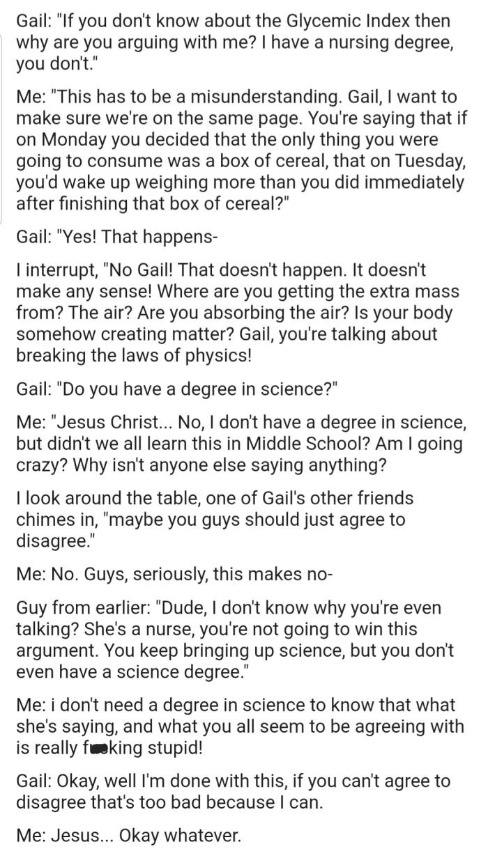 The conversation got heated from there