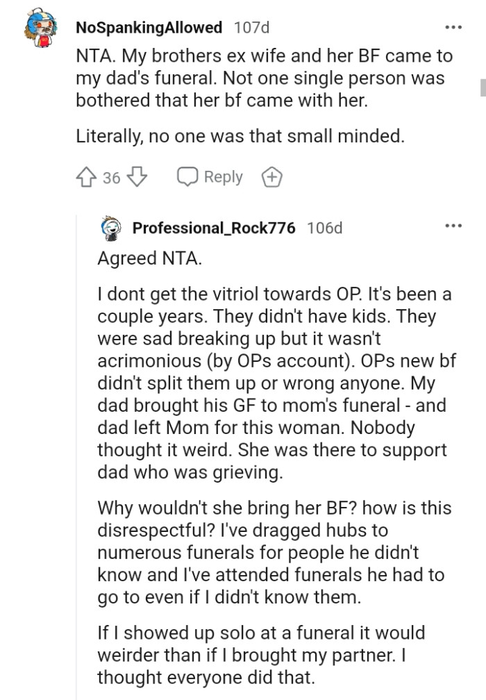 No one was that small minded