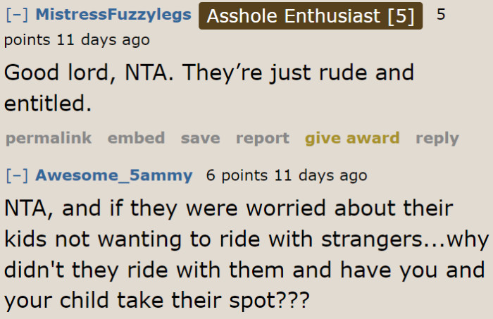 The OP and his son could have just switched places with the parents.