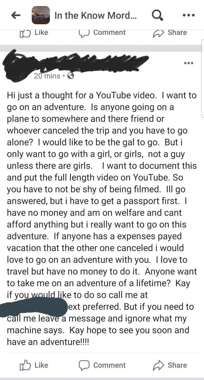 The Choosing Beggar's post.