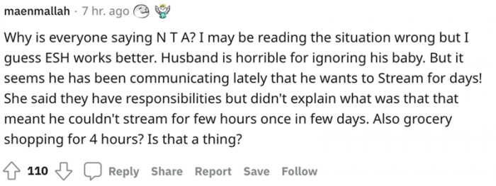 This commenter is listing a bunch of things