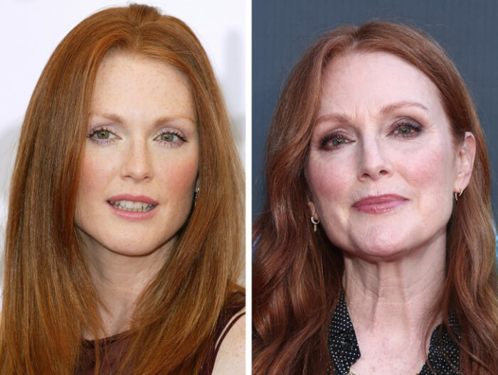 11. Julianne Moore: messing with her eyebrows