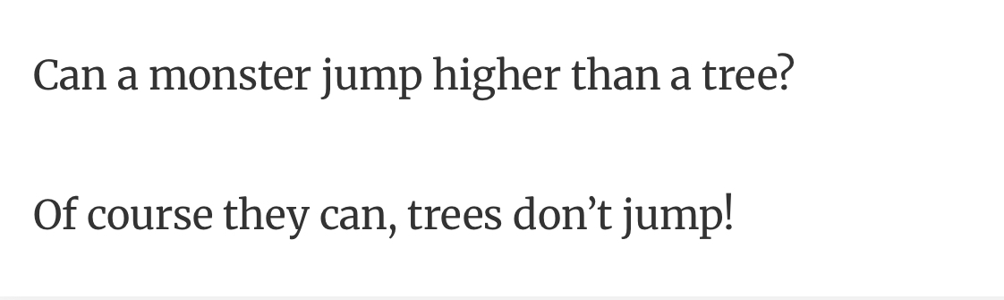 19. When You Really Think About It, It Makes Sense