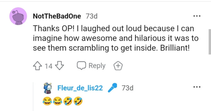 This Redditor Reveals That They Had a Good Laugh Just Imagining the Scenario
