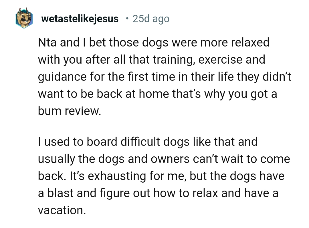 They didn't want to be back at home