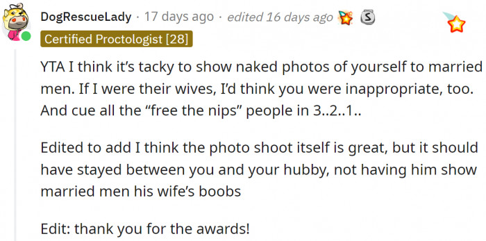 It just doesn't sound like the appropriate thing to do.