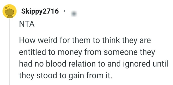 They ignored until they stood to gain from it