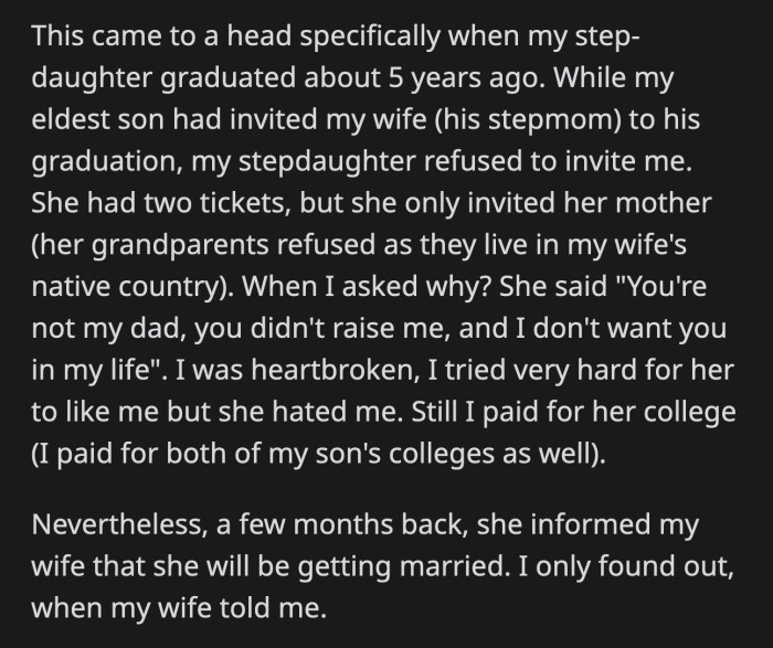 OP told his wife that she can use her own savings if she wants to help their daughter with the wedding