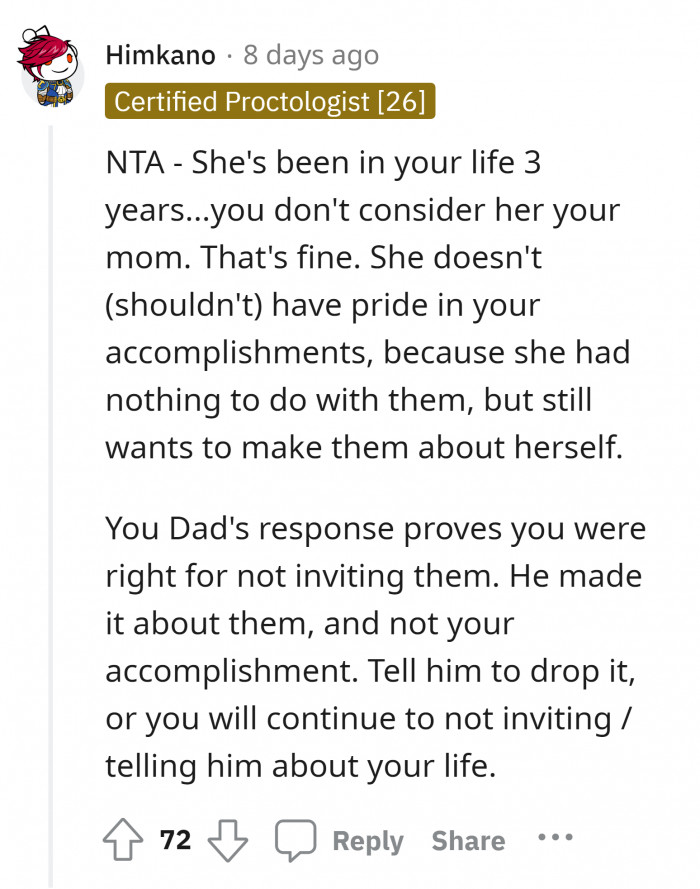 8. It sounded like they just wanted to be there to boast about their parenthood when they distributed nothing.
