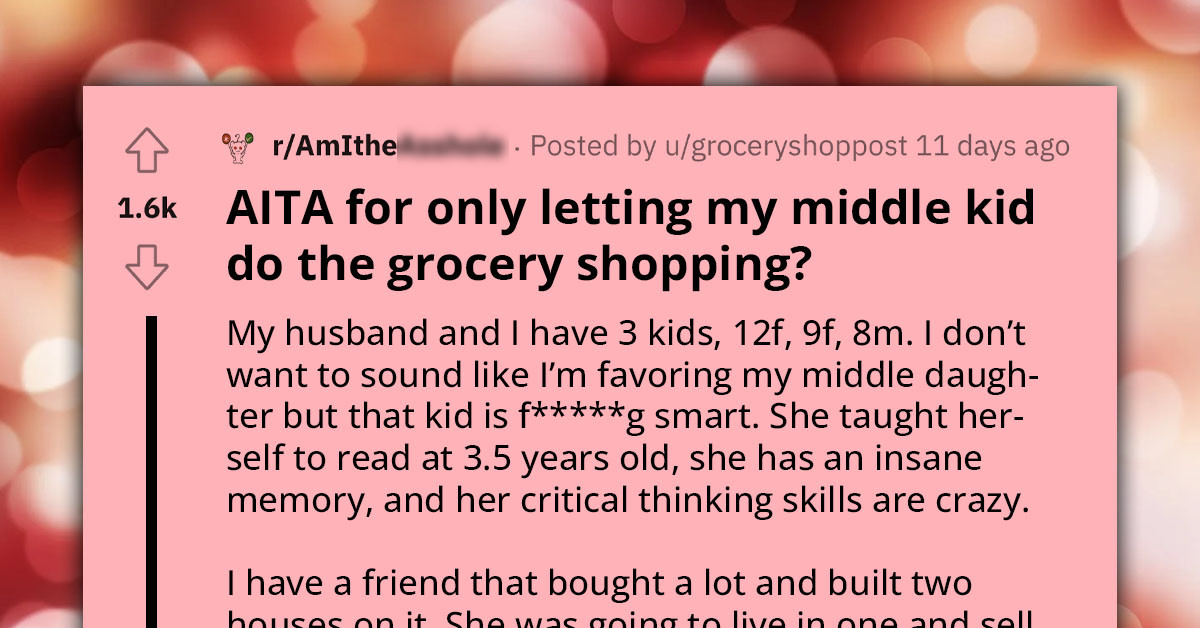 Mother Permits Only Her Intelligent Middle Child to Engage in Certain Activities, Excluding Her Other Children Because "They Are Not Smart Enough"
