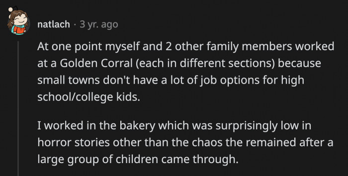 12. The pastry section seems relatively calm