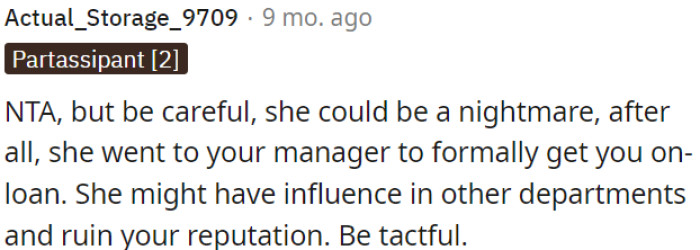 OP needs to handle this situation tactfully.