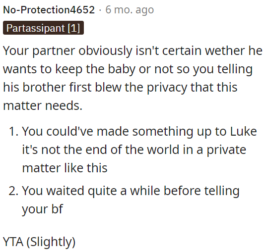 OP is partially in the wrong in this situation.