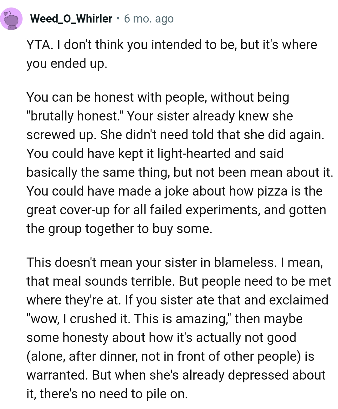 You can be honest with people without being brutal