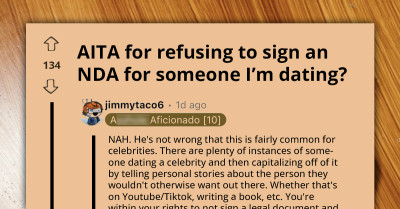 Girlfriend Refuses to Sign Her Boyfriend’s “Relationship NDA” and Wonders If She Made a Mistake