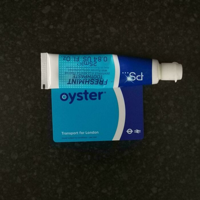 "My Toothpaste Matches The Public Transport Card"