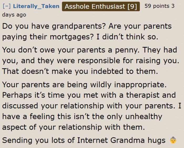 Children Aren't Indebted to Their Parents